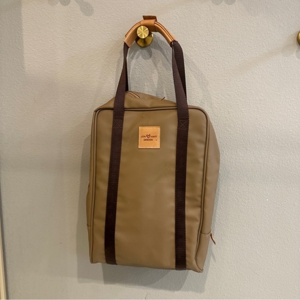Jon Hart | Khaki Insulated Tote w/ Sherpa Bottle Sleeves champagne tote wine bag